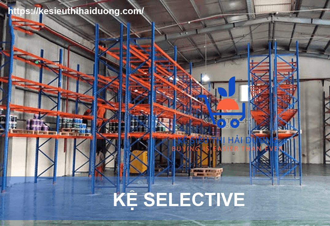 kích thước kệ kho selective