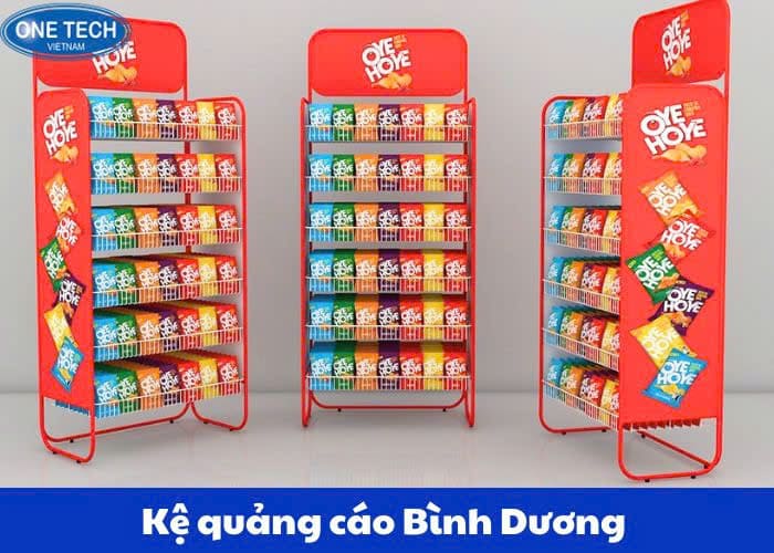 kệ quảng cáo Bình Dương bắt mắt, thiết kế theo yêu cầu